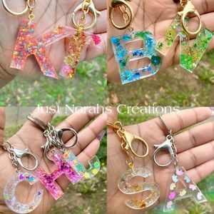 Letter key chain